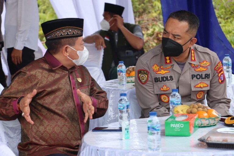 Kapolresta Palangka Raya Hadiri Peletakan Batu Pertama Popnpes Ora Aji Assalam