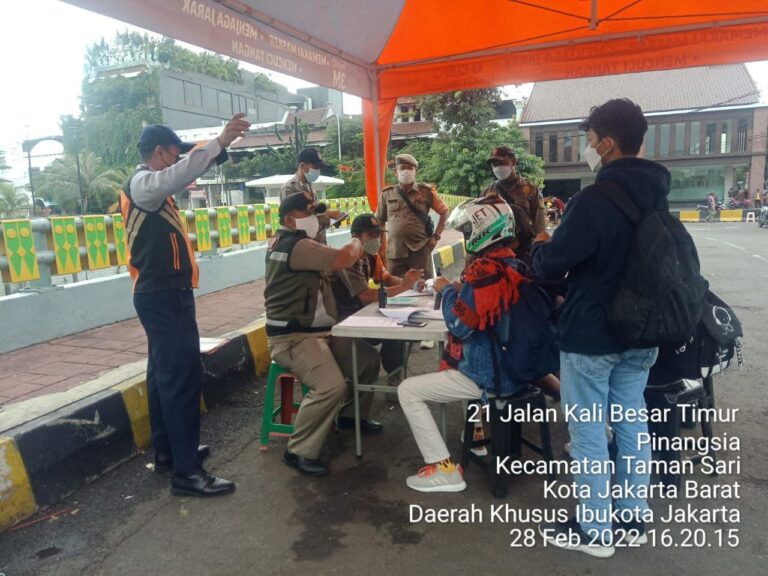 Ops Yustisi, Gabungan Tiga pilar Kedapatan Sebanyak 63 Pelanggar Tidak Menggunakan Masker