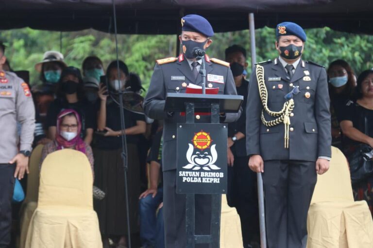 POLDA KEPRI BERDUKA, 1 ANGGOTA SATBRIMOB POLDA KEPRI MENINGGAL SAAT PENUGASAN OPS MANDAGO RAYA 2022
