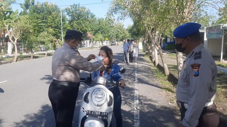 Operasi Yustisi Polsek Pangkur, 45 Warga Langgar Prokes Covid-19