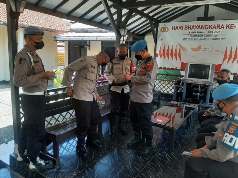 JELANG OPS. KETUPAT LODAYA 2022 PROPAM POLRES BOGOR LAKUKAN GAKTIPLIN