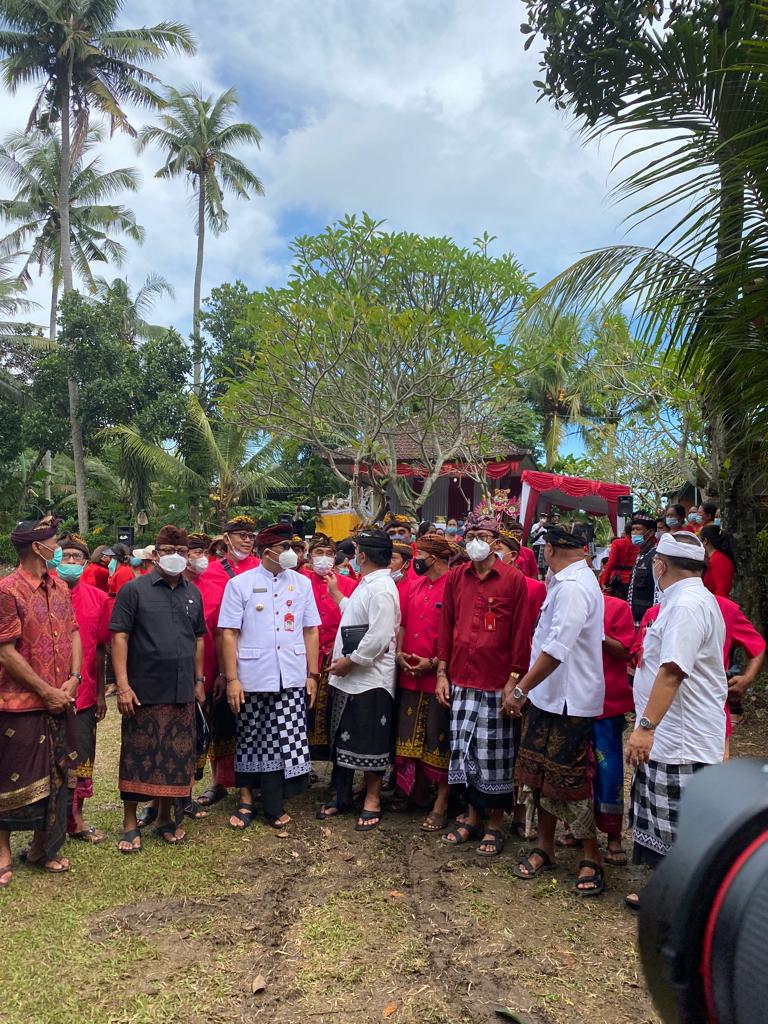 Ngaben Masal di kecamatan Kediri Berjalan Hikmah