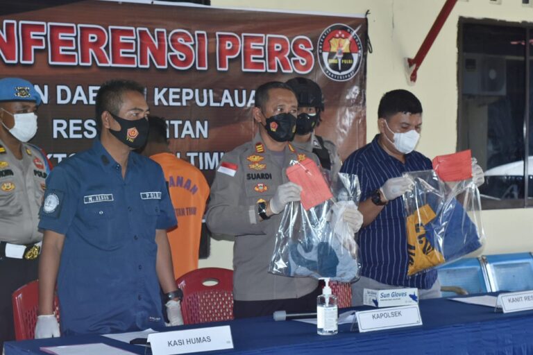 Kurang dari 6 Jam pelaku penikaman terhadap anak di bawah umur di tangkap Unit Reskrim Polsek Bintan Timur