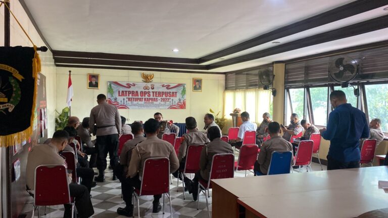 Kabagops Polres Kubu raya Pimpin Gelar Latpra Ops Terpusat “Ketupat Kapuas 2022