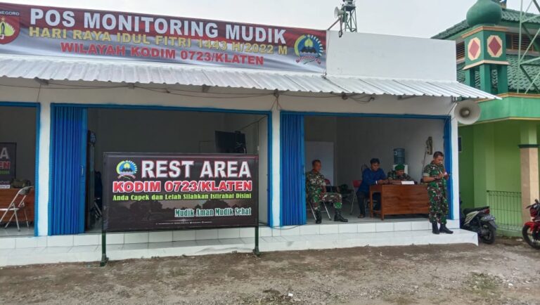 Pos Monitoring Mudik Hari Raya Idul Fitri 1443 H Kodim Klaten