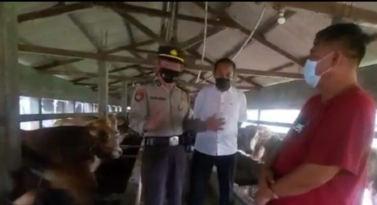 Waspada PMK, Polres Ngawi Sosialisasi di Tempat Penampungan Hewan