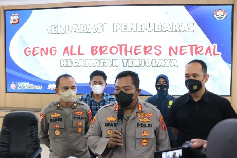 Polres Bogor Bubarkan Geng Motor All Brothers Netral Kec.Tenjolaya
