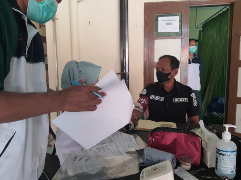 Cek Kondisi Kesehatan Personel, Polres Madiun Kota Gelar Rikkes Berkala Tahun 2022