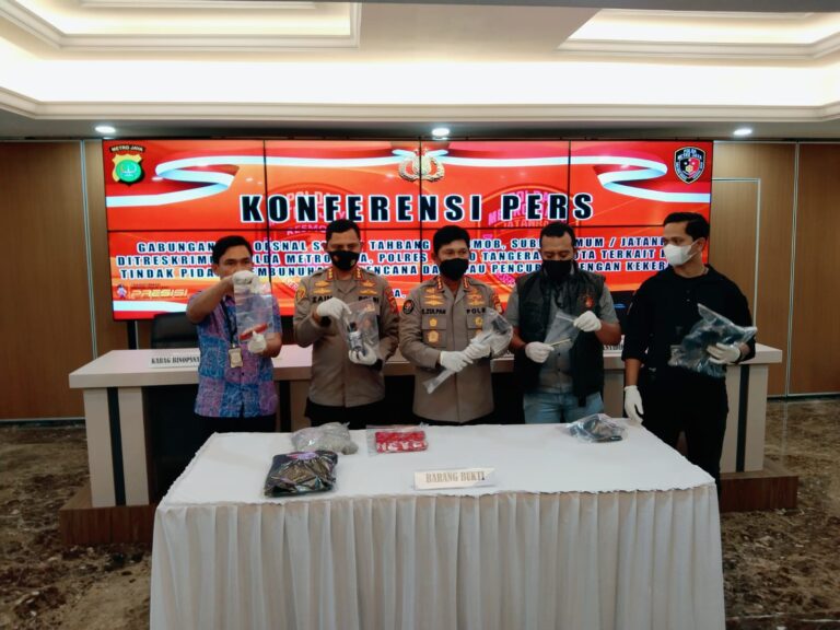 Tim Resmob Polda metro jaya, mengungkap Kasus Pembunuhan Pria di Tangkot