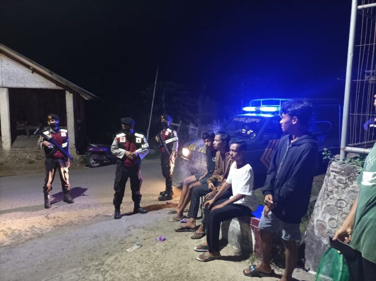 Antisipasi Kejahatan Dimalam Hari, Sat Samapta Polres Dompu Laksanakan Patroli KRYD