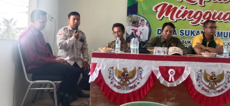 Kepala Desa Suka Makmur Adakan Rapat Dengan Masyarakat Bahas Air dan Pupuk