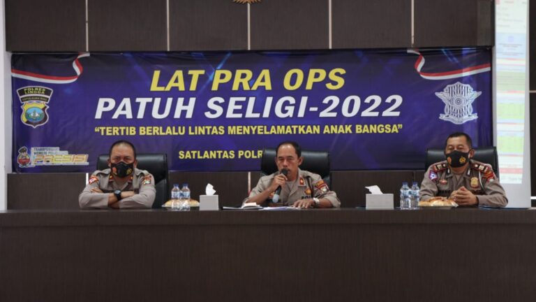 Polres lingga menggelar Latihan Pra Operasi (LatPraOps) menjelang pelaksanaan Operasi Patuh Seligi Tahun 2022