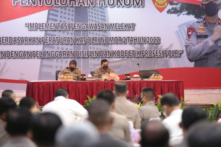Kapolda Metro Jaya Membuka Acara Penyuluhan Hukum Perkap No. 2 Tahun 2022