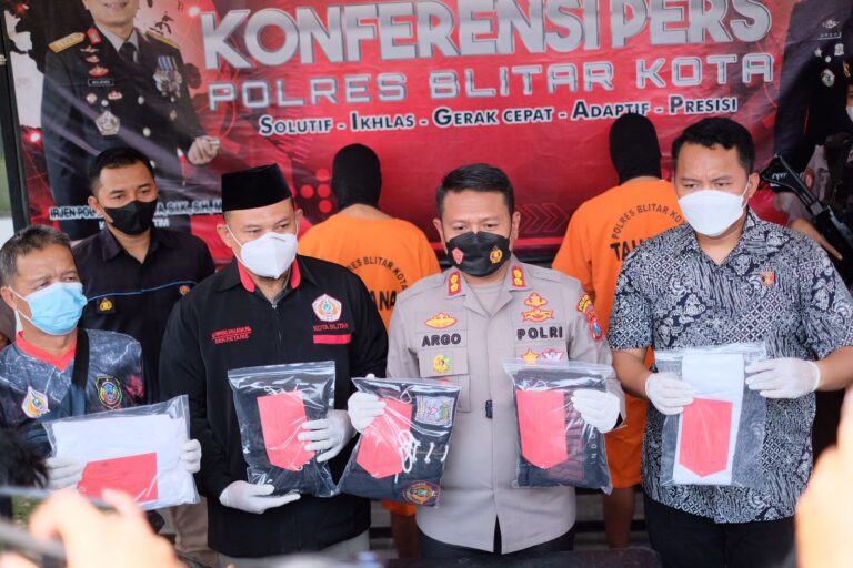 Polres Blitar Kota ungkap kasus Pengeroyokan, 3 Pesilat Jadi Tersangka