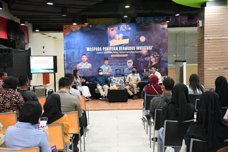 Talk Show Edukasi Masyarakat Terkait Investasi Bodong , Cegah Maraknya Penipuan
