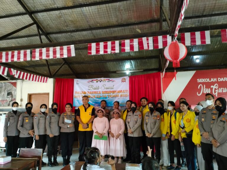 Bakti Sosial Ditbinmas Polda Metro Jaya Dalam Rangka Memperingati HUT Polwan Ke-74 Tahun 2022