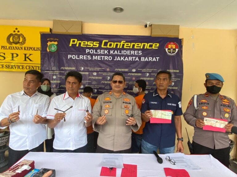Polsek Kalideres Amankan Kelompok Komplotan Spesialis Pencurian Sepeda Motor