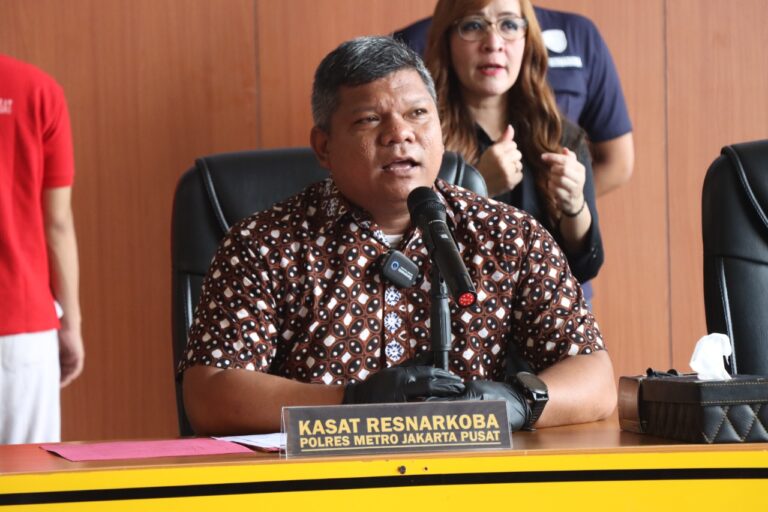 Rilis Ungkap Kasus, Sebanyak 1.590 butir ekstacy di gelar Sat Resnarkoba Polres Jakpus