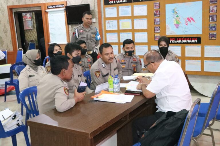 Tim Wasrik Tahap II Itwasda Polda Kepri Lakukan Pemeriksaan di Polres Karimun