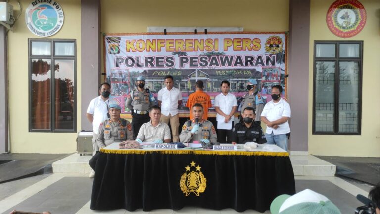 Polres Pesawaran Tangkap Pelaku Pencabulan Anak di Bawah Umur