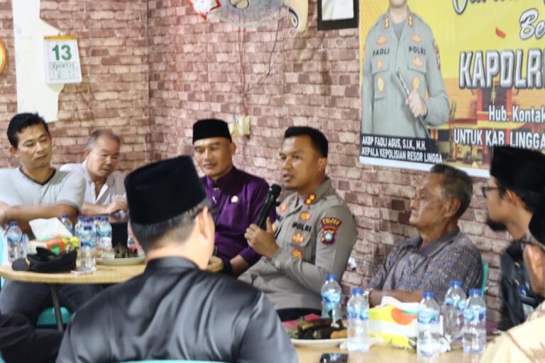 Kapolres Lingga Gelar Jumat Curhat Bersama masarakat.