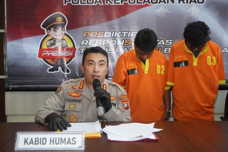 Ditreskrimum Polda Kepri Berhasil Amankan 2 Orang Tersangka Tindak Pidana Curamor