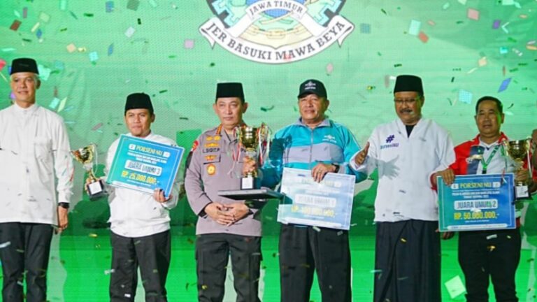 Kapolri Gelorakan Semangat Persatuan-Kesatuan Saat Tutup Porseni NU