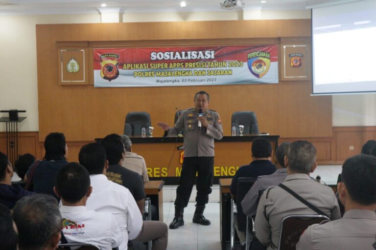 Sosialisasi Aplikasi Super Apps Presisi Tahun 2023 Polres Majalengka Dan Jajaran