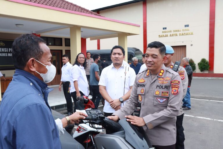 Polisi di Majalengka Kembalikan Sepeda Motor Curian Pada Pemiliknya