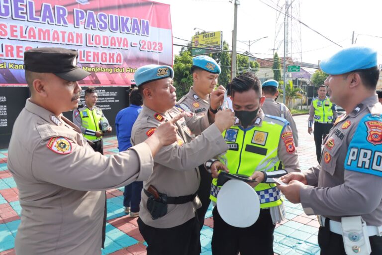 Propam Polres Majalengka Gelar Gaktibplin Pada Petugas Ops Keselamatan Lodaya 2023 