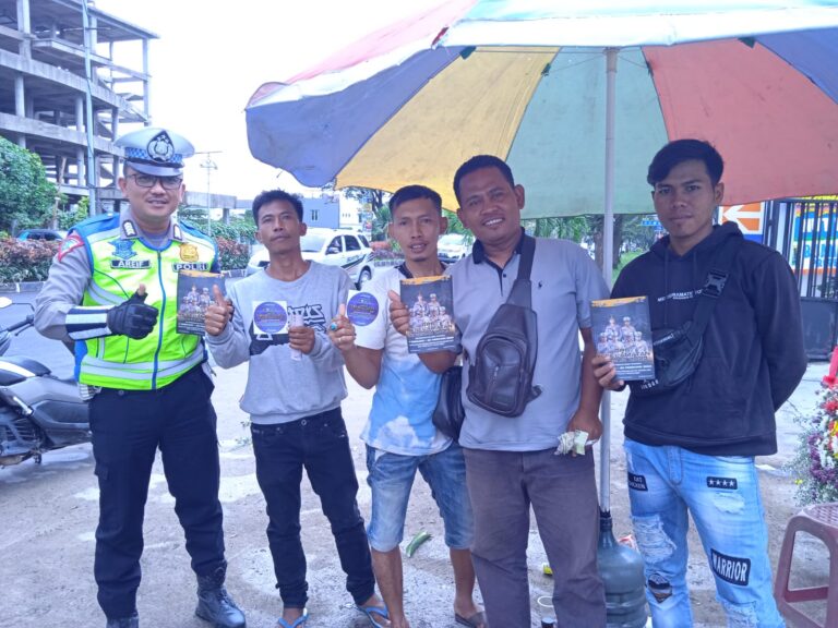 Satlantas Sosialisasikan Ops Keselamatan Lodaya 2023 di Galuh Mas Karawang