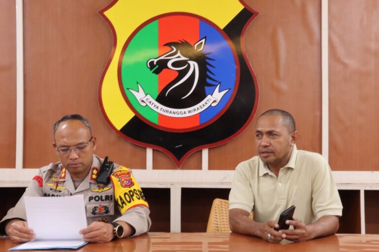 Konferensi Pers Terkait Isu Penculikan Anak Di Bajawa Kabupaten Ngada, Ini Pernyataan Kapolres Ngada