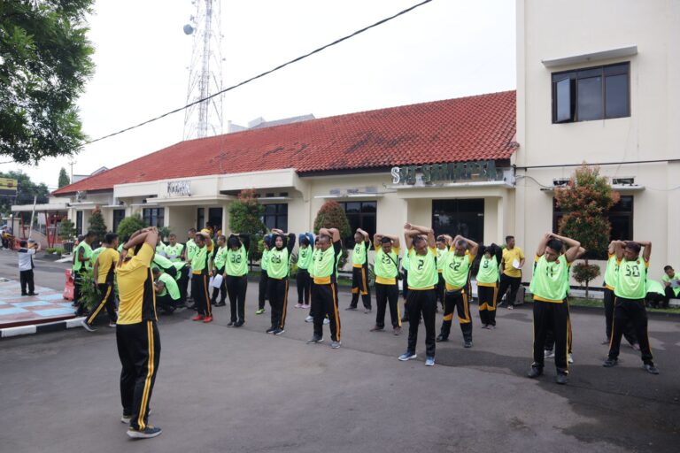 Bag SDM Polres Majalengka Gelar Tes Kesamaptaan Jasmani Berkala Tahap I 2023