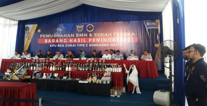 Bea dan Cukai Bandara Soekarno-Hatta Musnahkan Barang Bukti Senilai Rp 3 Miliar