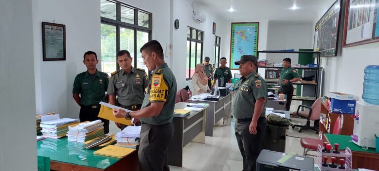 Bersama Kasiops Kasrem 033/WP, Asops Kasdam I/BB Laksanakan Giat Wasbinsat di Makodim 0315/Tanjungpinang