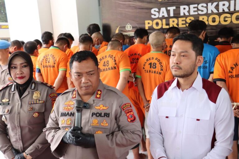 Polres Bogor Tangkap 39 Pelaku Curanmor Selama Gelaran Operasi Jaran TH 2023