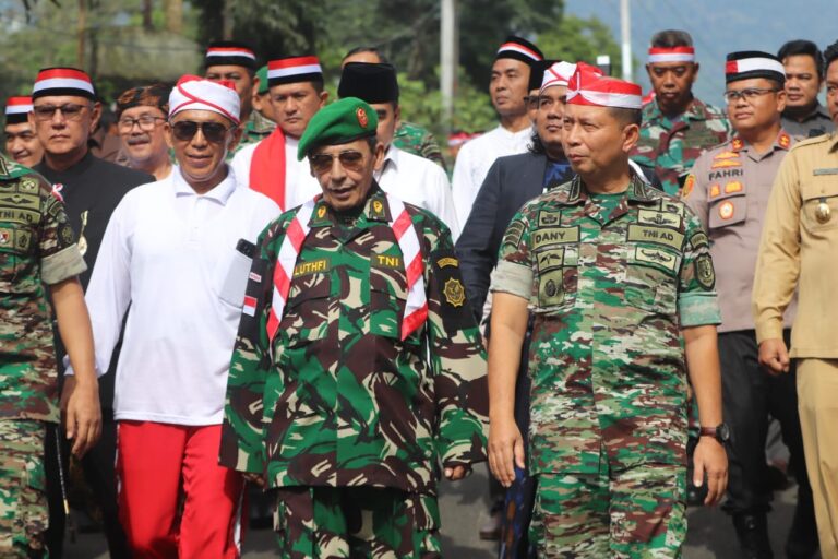 Kirab Merah Putih dan Silaturahmi Kebangsaan di Wilayah Korem 063/SGJ