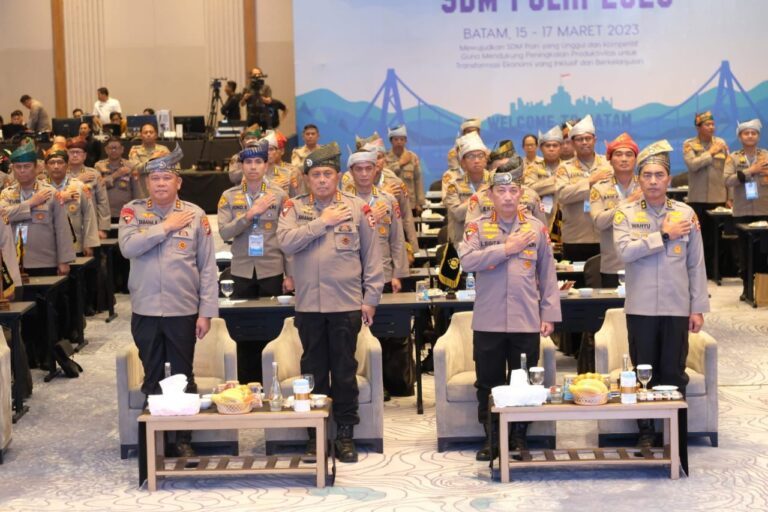 Kapolda Kepri Hadiri Penutupan Rakernis SDM Polri TA.2023