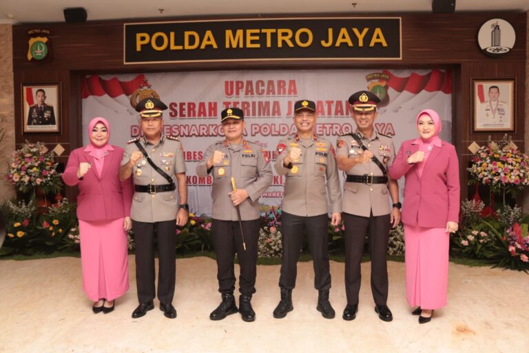 Polda Metro Jaya Gelar Sertijab Diresnarkoba, Mukti Jabat Dirtipidnarkoba Bareskrim Polri
