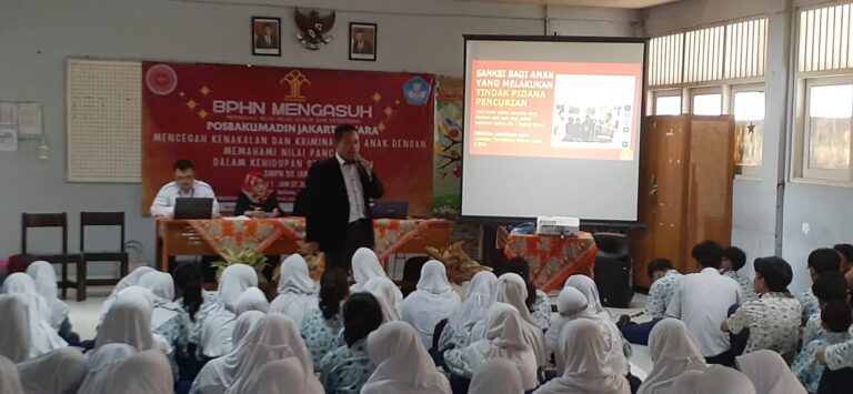 Posbakumadin Jakarta Utara Sosialisasi kan BPHN Mengasuh