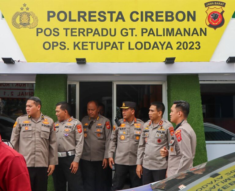 Kapolda Jabar Laksanakan Pengecekan Pos Terpadu GT Palimanan Tol Cipali