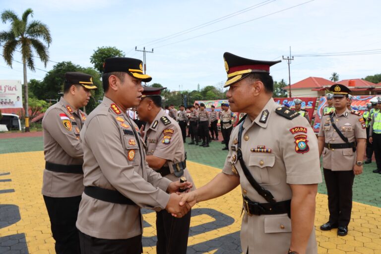 Upacara Serah Terima Pejabat Utama di Polres Tanjungpinang
