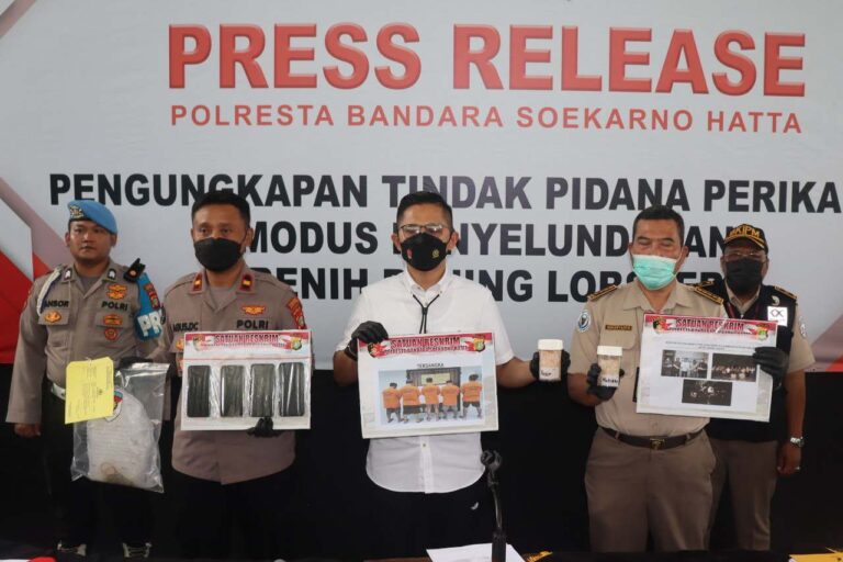 Polresta Bandara Soetta Berhasil Gagalkan Penyelundupan Benih Lobster ke Luar Negeri