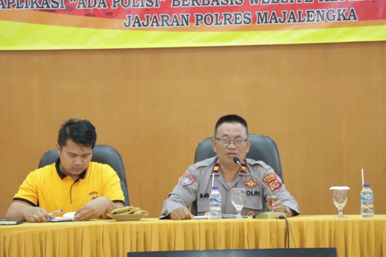 Sat Binmas Polres Majalengka Berikan Pelatihan Input Data Polisi RW Kepada Operator Tingkat Polsek