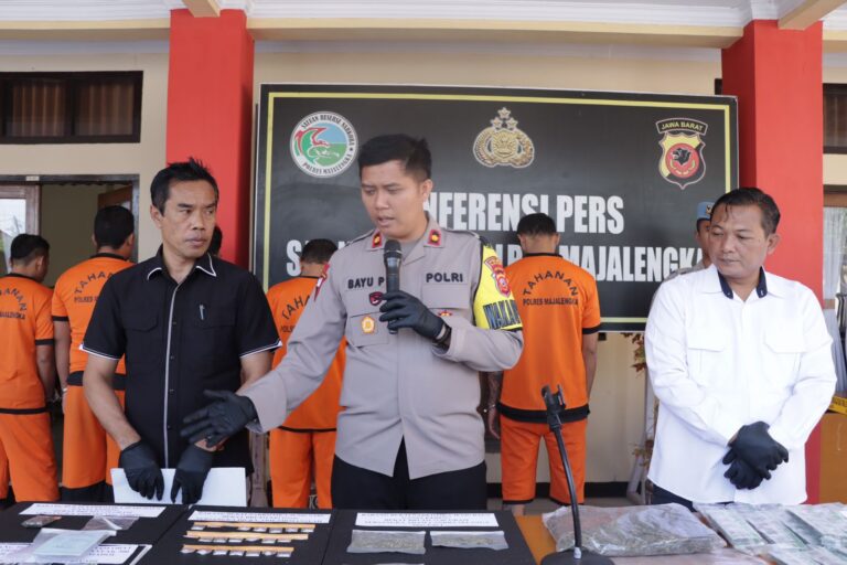 Selama Triwulan Kedua, Polres Majalengka Berhasil Ungkap 9 Kasus Narkoba