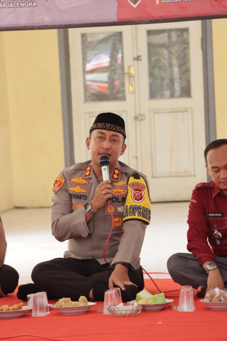 Tampung Aspirasi, Kapolres Majalengka Ngobrol Mas Bersama Forkopimcam, Kepala Desa dan Stakeholder Terkait di Jatiwangi