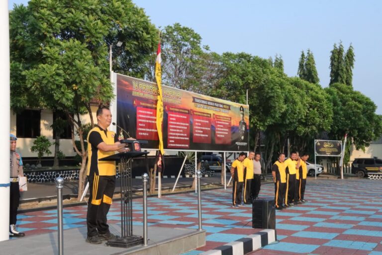 Olahraga Jumat Pagi Cara Polres Majalengka Jaga Kebugaran Tubuh
