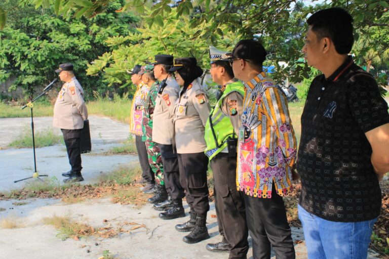 Polsek Kalideres dan 3 Pilar Gelar Apel Persiapan Pengamanan Perlintasan Aksi Unjuk Rasa