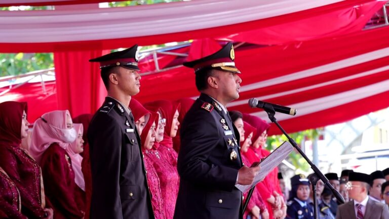 Upacara HUT RI ke-78, Kapolres Majalengka Jadi Pembaca Teks UUD 1945