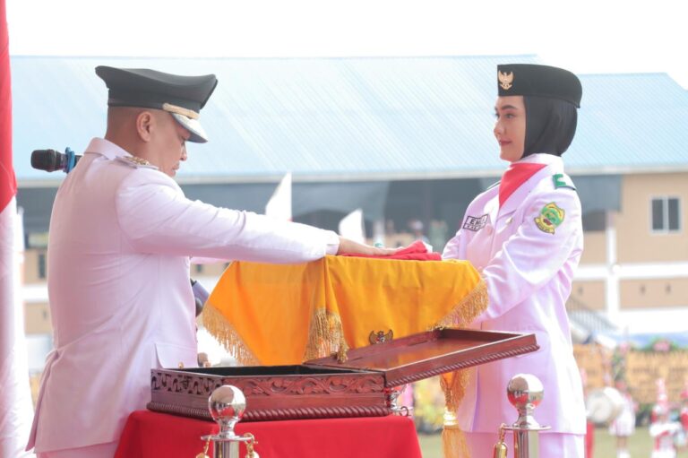 Upacara Peringatan Hut Kemerdekaan RI ke -78 Tingkat Kabupaten Lingga di Lapangan Merdeka Dabo Singkep